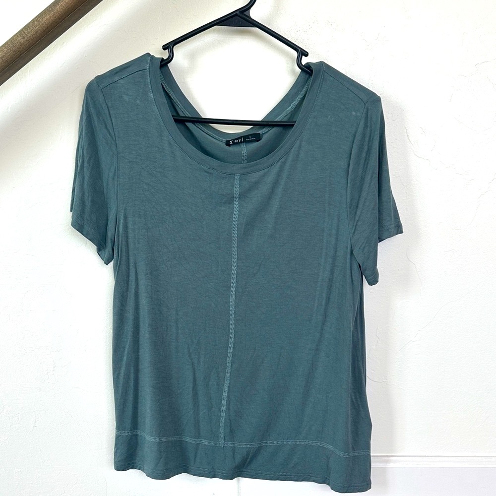 Very J Dark Gray Short Sleeve Tee